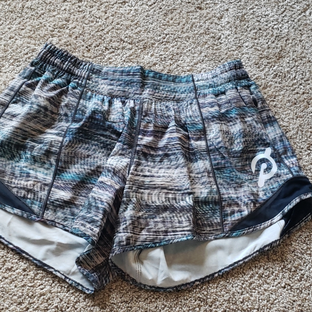 lululemon Peloton Multicolor Athletic Shorts